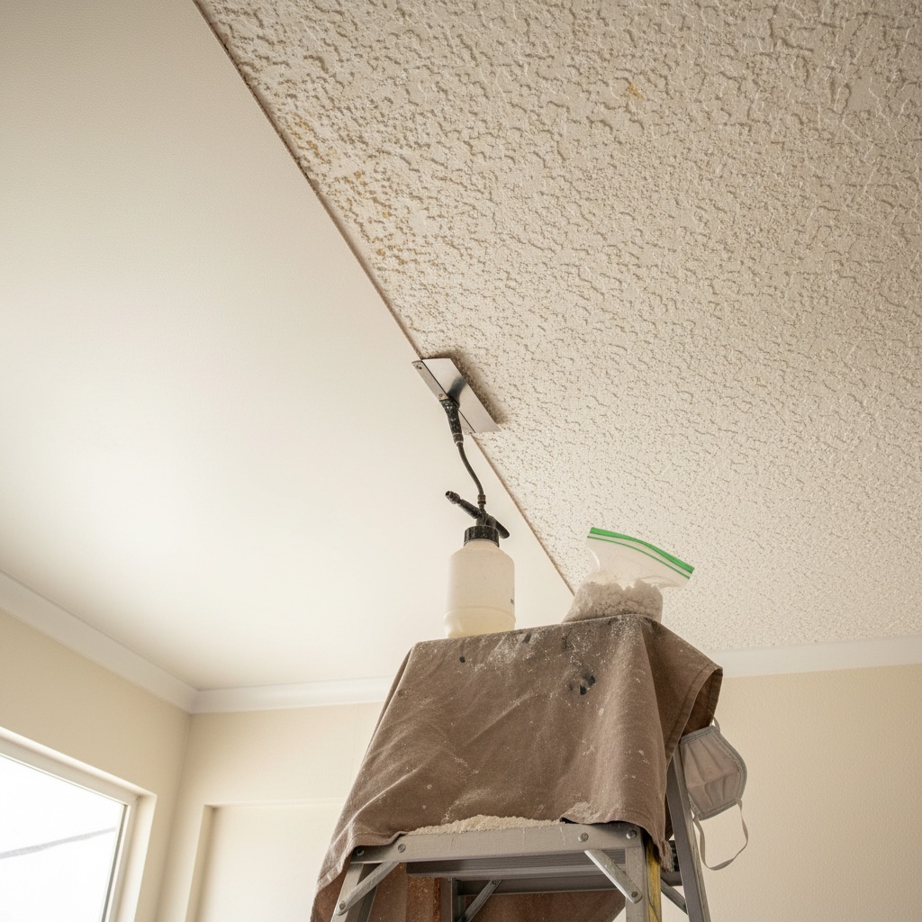Popcorn Ceiling Removal in SoCal: Test Before You Scrape featured image
