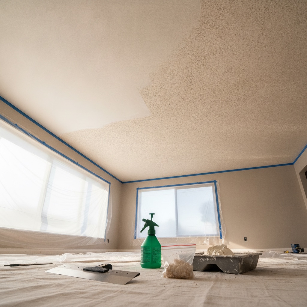 Popcorn Ceiling Removal in SoCal: The Asbestos Test First featured image