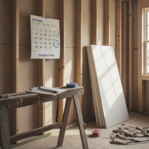 Want New Walls by Thanksgiving? Book Your Drywall Job Now featured image