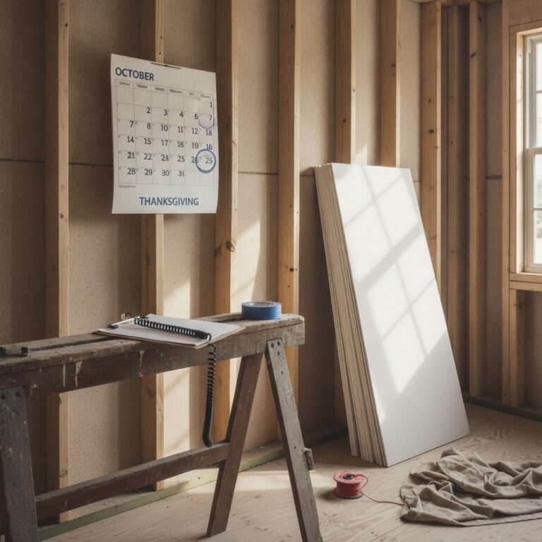 Want New Walls by Thanksgiving? Book Your Drywall Job Now featured image
